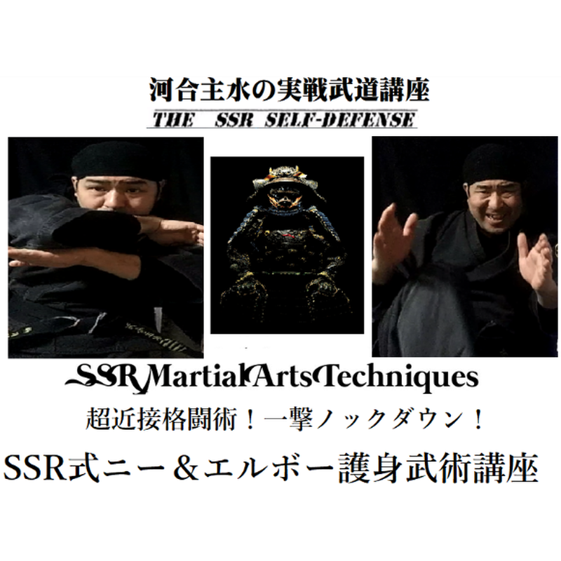 河合主水の実戦武道講座 超近接格闘術 Ssr式ニー エルボー護身武術講座dvd 元豪ボデ