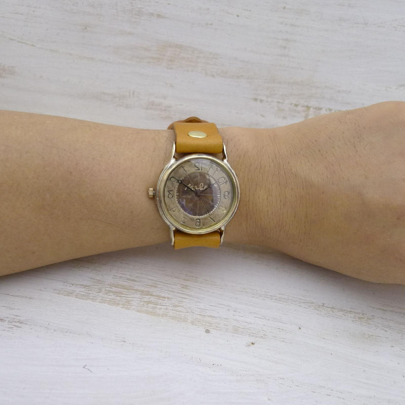 J S B Rev 逆回転 Jum38rev アンティーク調 ハンドメイド腕時計 オリジナ