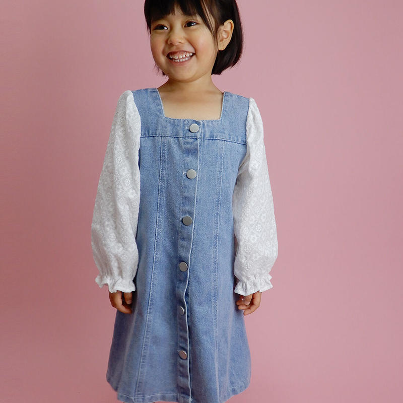 子供服 長袖 デニムワンピース Re Novus リノーヴァス
