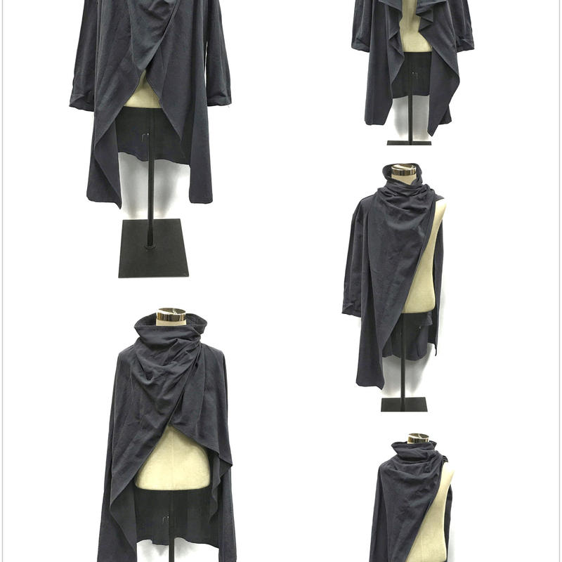 ブルー 冒険者の古びたポンチョ 袖付き 蒸気傑克 スチームジャッキー