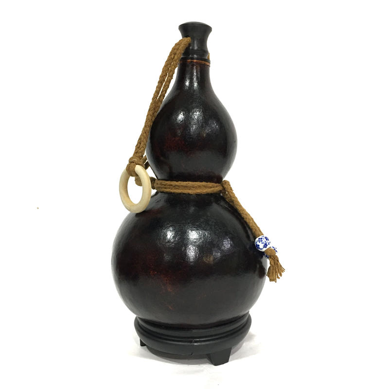 高さ25cm お酒の瓢箪 ひょうたん 加工済み品 水筒 蒸気傑克 スチームジャッキー