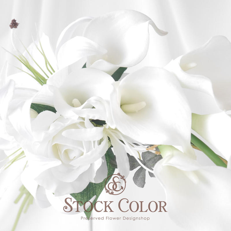 ブーケ ユリ カラー ウエディング アーティシャルフラワー Www Entreprise Bat Com