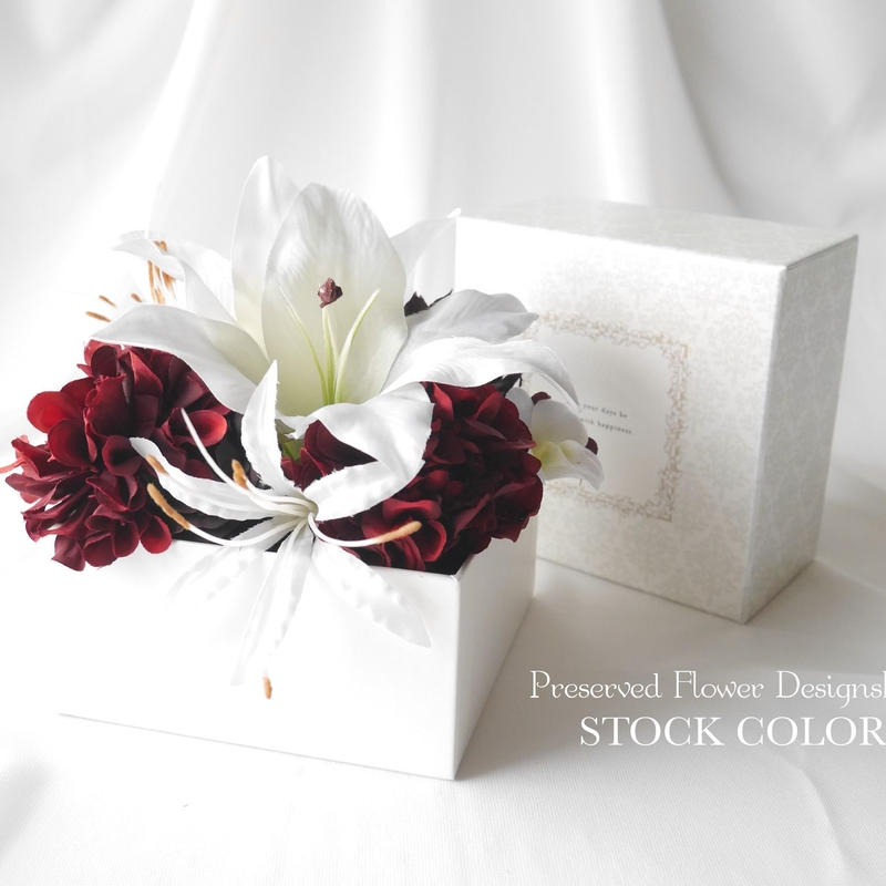 ユリとダリアのヘッドドレス ヘアアクセサリー 結婚式 成人式 和装に Stockcolor