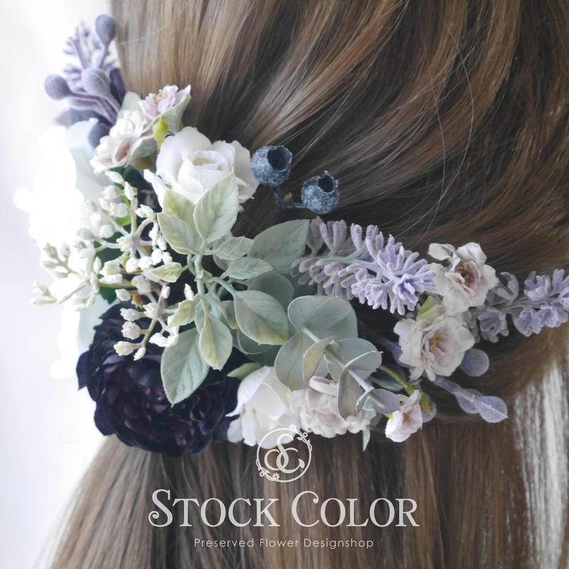 アネモネとラベンダーのヘッドドレス/ヘアアクセサリー*結婚式・成人式・ウェディングドレスに |... アネモネとラベンダーのヘッドドレス/ヘアアクセサリー*結婚式・成人式・ウェディングドレスに |...