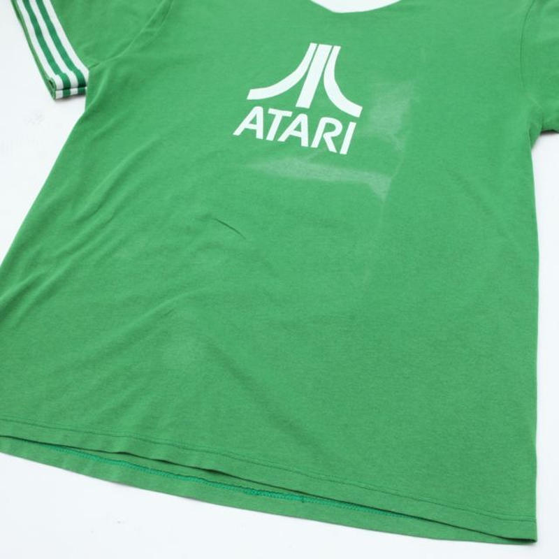 新作人気 vintage atari アタリ ゲーム会社 企業系 プリント 緑 t