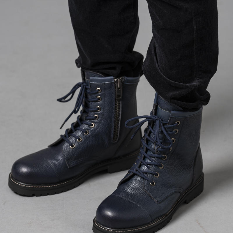 かわいい! virgo 8HOLE ブーツ 黒 BOOTS MILITARIA - ブーツ
