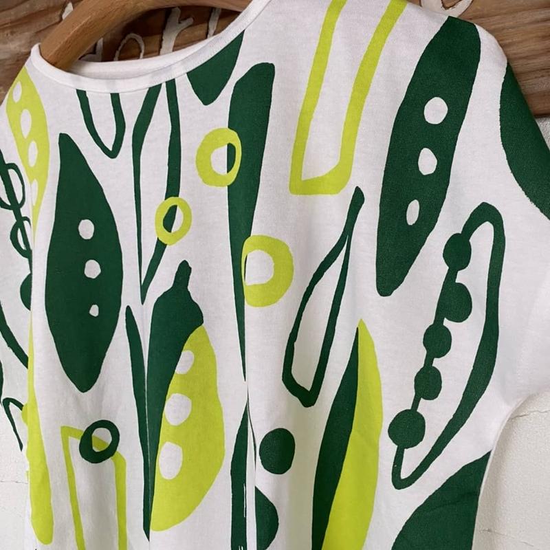 Natural Laundry さやえんどうプリントtシャツ Horus Works