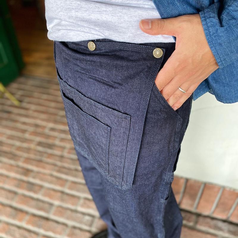 ヒューストン デニム エプロンペインターパンツ W.32/日本製 【最安値