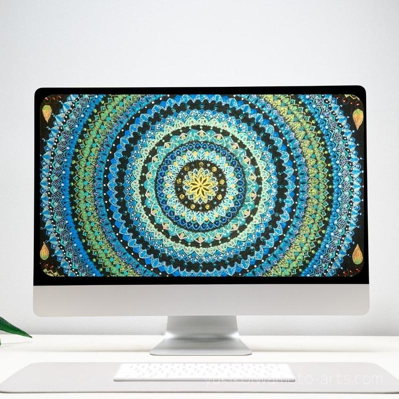 壁紙 曼荼羅アート 母なる地球と太陽 スマホ待ち受け Wallpaper Mother E 壁紙 曼荼羅アート 母なる地球と太陽 スマホ待ち受け Wallpaper Mother E