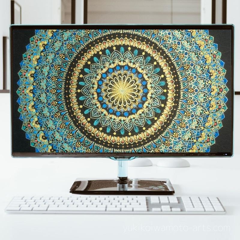 壁紙 曼荼羅アート 恩寵 スマホ待ち受け Wallpaper Mandala Art G