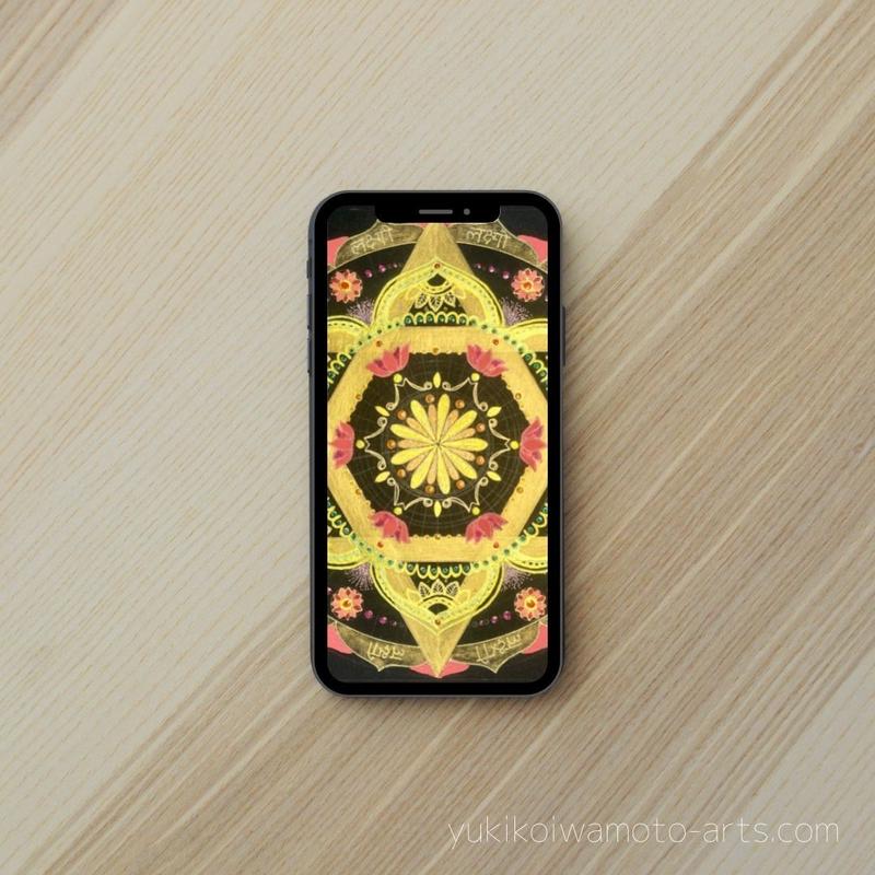 壁紙 金運アップ曼荼羅アート 繁栄 スマホ待ち受け Wallpaper Mandala A 壁紙 金運アップ曼荼羅アート 繁栄 スマホ待ち受け Wallpaper Mandala A