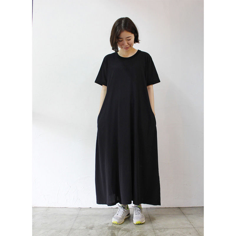 Dmg ドミンゴ マキシワンピース ブラック ネイビー チャコールグレー Sukima スキマ