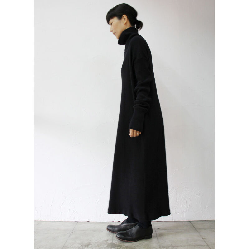 Linenya リネンヤ コットンニットハイネックワンピース 送料無料 Sukima スキマ