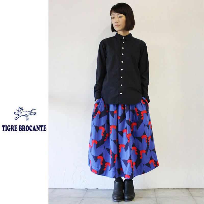 Tigre Brocante ティグルブロカンテ クララ柄30サテンポケットフィセルスカート Tigre Brocante ティグルブロカンテ クララ柄30サテンポケットフィセルスカート