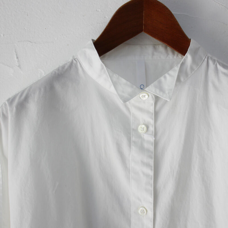 Caerula カエルラ ブロードbigドレスシャツ ホワイト ブラック Sukima スキマ