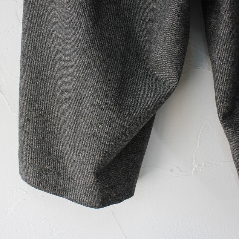 atelier naruse アトリエナルセ furano wool wide pants #杢ブラック 【送料無料】