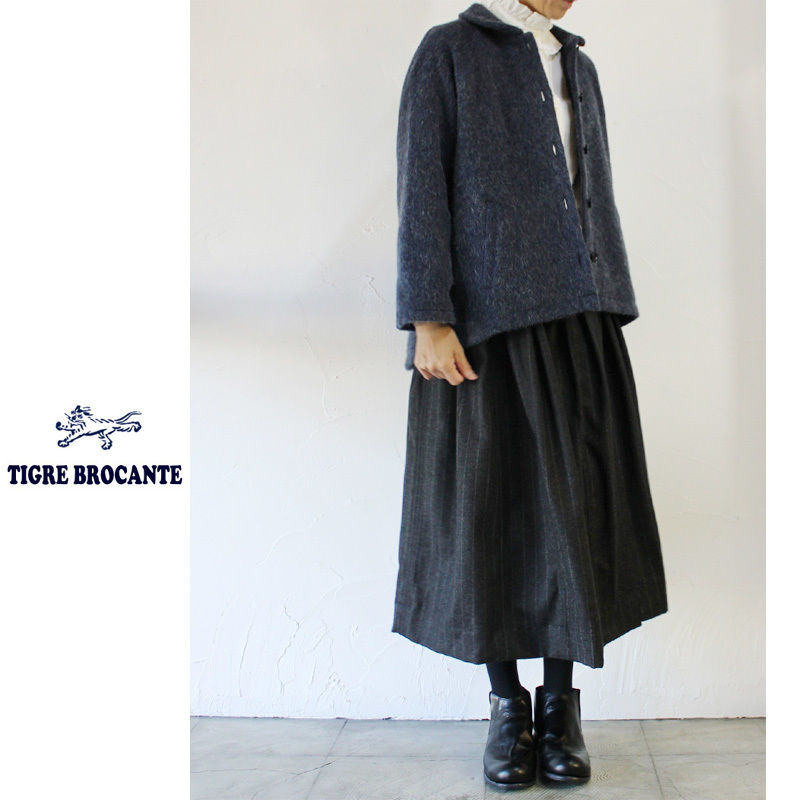 Tigrebrocanteティグルブロカンテ モヘアシャギーショールカラーラグランジャケット Tigrebrocanteティグルブロカンテ モヘアシャギーショールカラーラグランジャケット