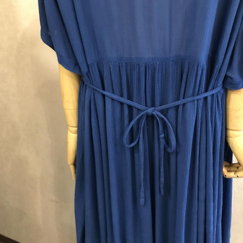 ブルーのインド綿ワンピース Sunchild Store ブルーのインド綿ワンピース Sunchild Store