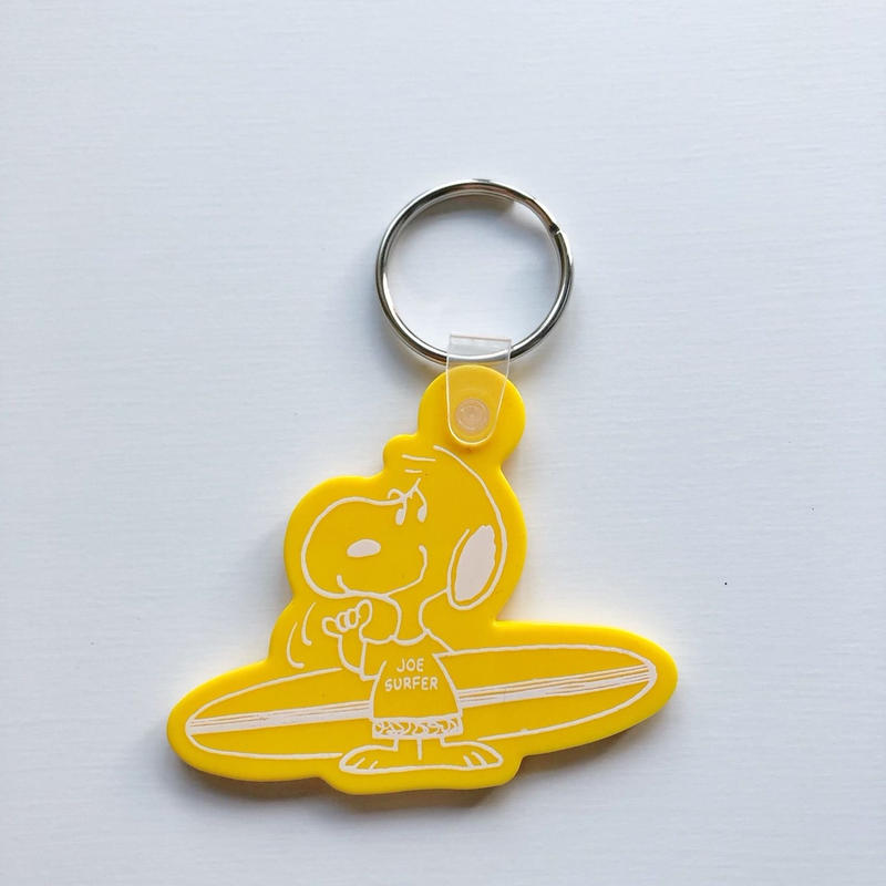ハワイ Snoopy S Surf Shop スヌーピー キーリング キーホルダー Sun
