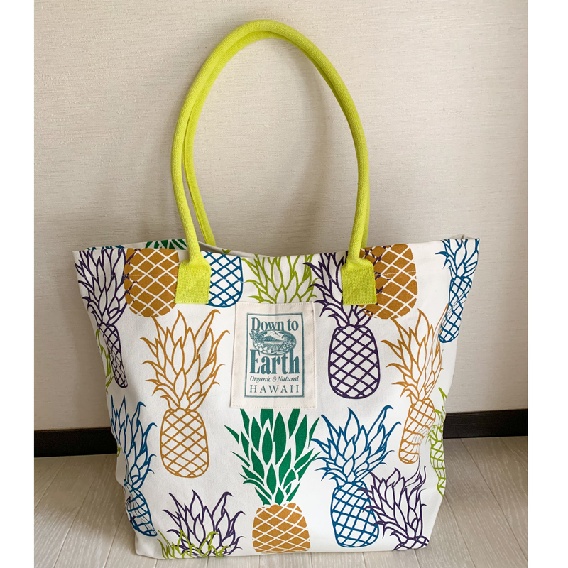 ハワイ限定 Down To Earth ダウン トゥ アース パイナップル トートバッグ