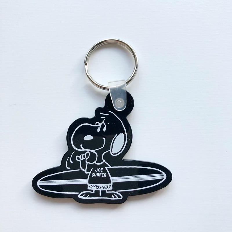 ハワイ Snoopy S Surf Shop スヌーピー キーリング キーホルダー Sun