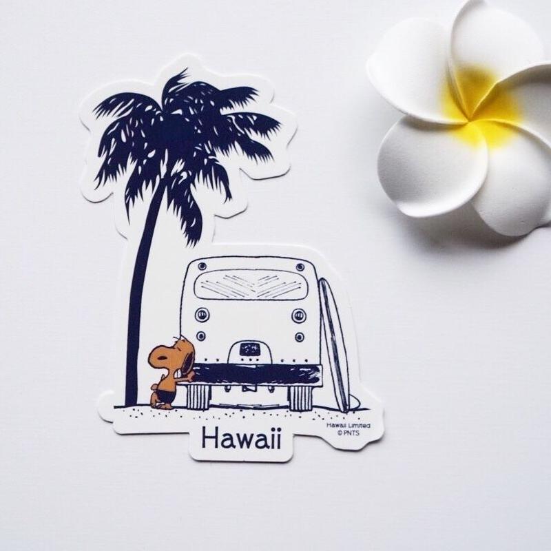 ハワイ 日焼けスヌーピー ステッカー Sunny Days