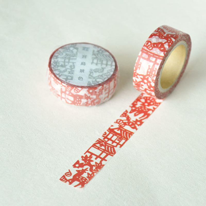 宮島景色 マスキングテープ すずめ草