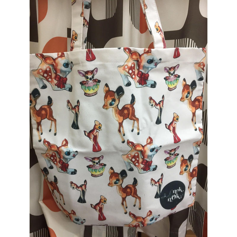 バンビ レトロアニマル キャンバストートバッグ Sweetfish