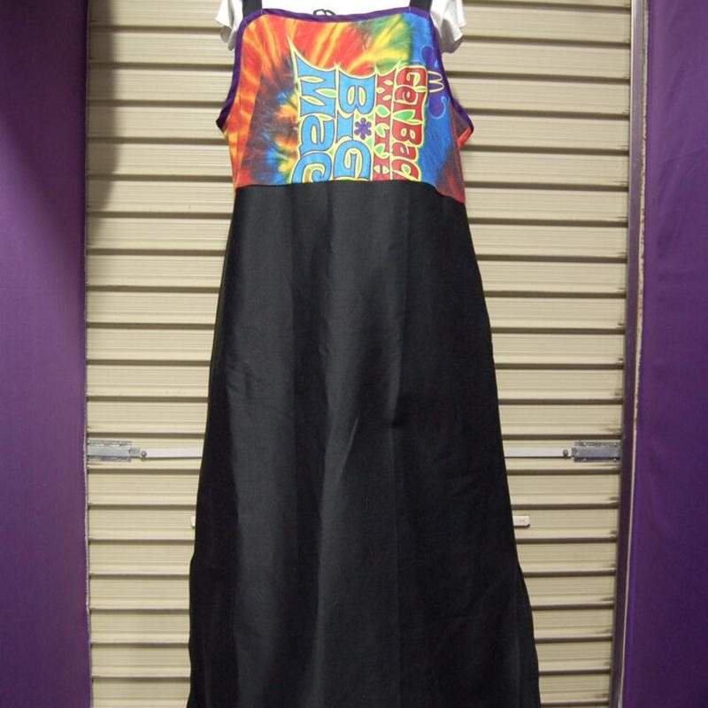 リメイク タイダイ ブラックデニムロングスリットワンピース Swivel Slum Dive