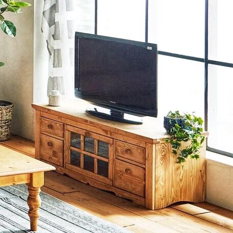 男女兼用 カントリー TV台 W105×D39×H39cm 〔組立品〕〔〕 | sport-u.com