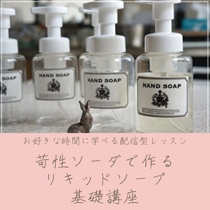 苛性ソーダで作るリキッドソープ 基礎 手作り石けん教室 しゅわしゅわしゃぼんの会 苛性ソーダで作るリキッドソープ 基礎 手作り石けん教室 しゅわしゅわしゃぼんの会