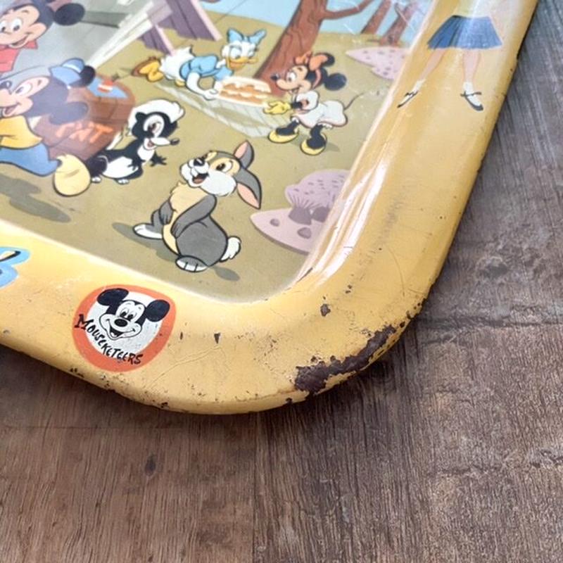 Disney Mickey Mouse Club Tin Tray ディズニー ミッキーマウ