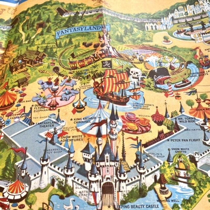Disney Disneyland Map ディズニー ディズニーランドのマップ