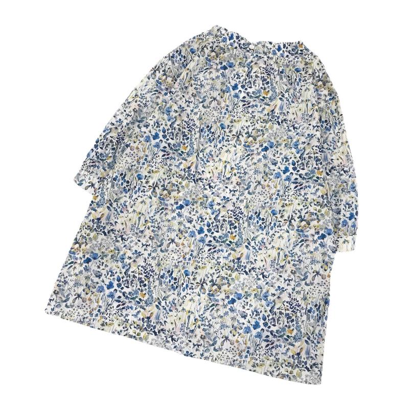 Parkes リバティ シャツブラウス ブルー Grasol Nagasaki Stores