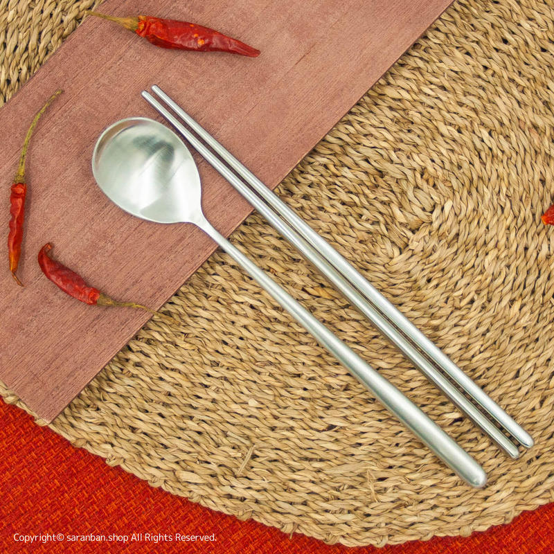 真空ステンレス お箸 スプーンセット サランバン まいにち韓国気分