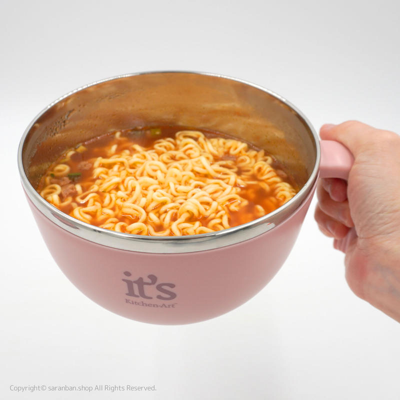 再入荷予定 Kitchen Art ハンドルラーメン器 全３色 サランバン まいにち