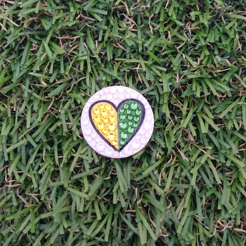 ハートの初心者マーク スワロフスキー ゴルフマーカー Decosuru S Store