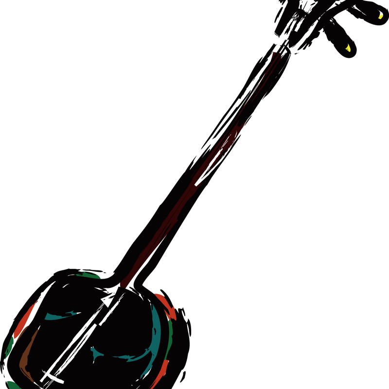 無料イラスト 三線３ Tomoni