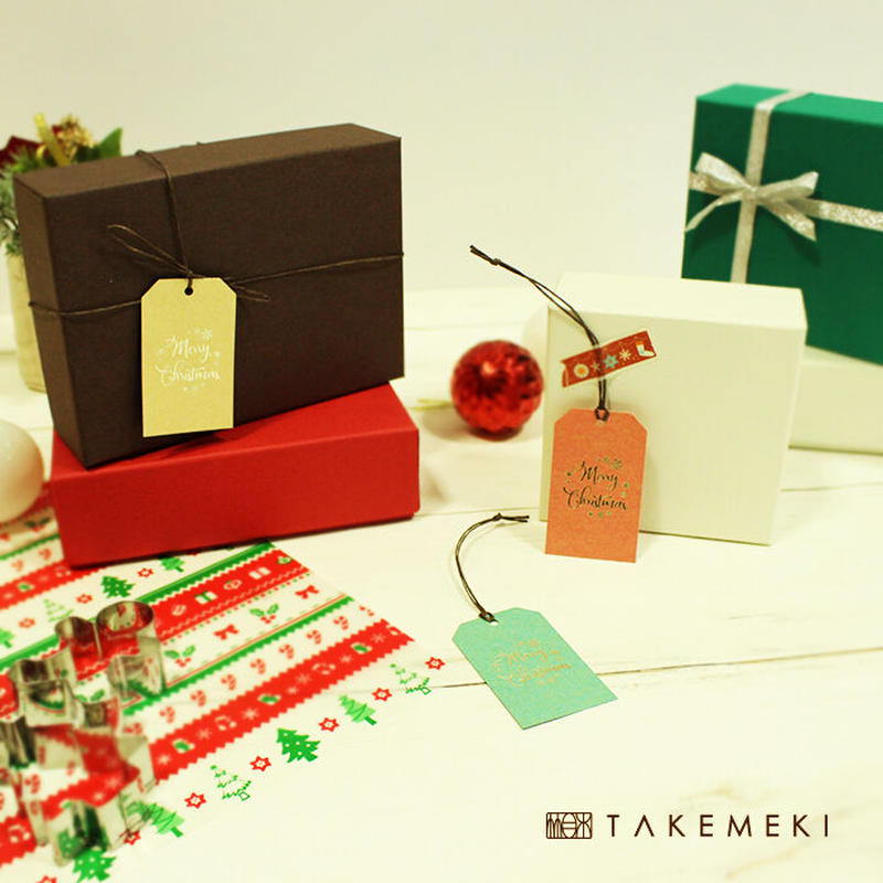 クリスマス ギフトタグ 1セット３ピース 札タグ Takemeki