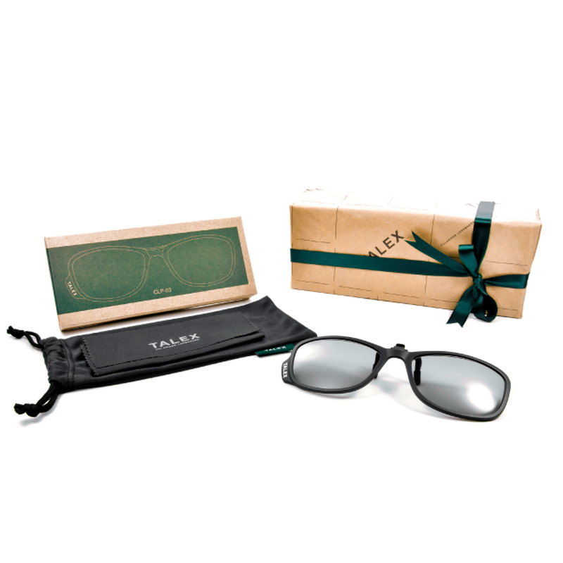 ギフトラッピング Talex クリップオン サングラス Clp03 マットブラック トゥ