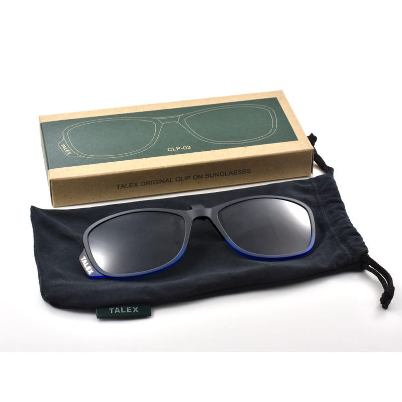 Talex クリップオン サングラス Clp03 ハーフブルー トゥルービュー T