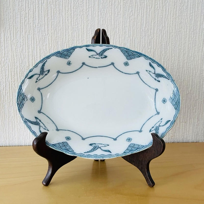 ✳︎最終お値下げ✳︎グスタフスベリ オーレスンド　平皿オーバルプレート大 ✳︎最終お値下げ✳︎グスタフスベリ オーレスンド 平皿オーバル