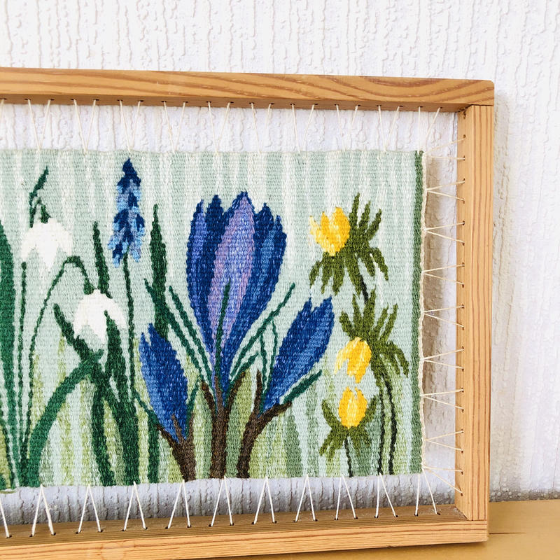 フレミッシュ織り 木枠 北欧 ハンドメイド