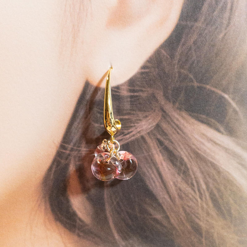 ティアドロップビーズピアス Negi Store