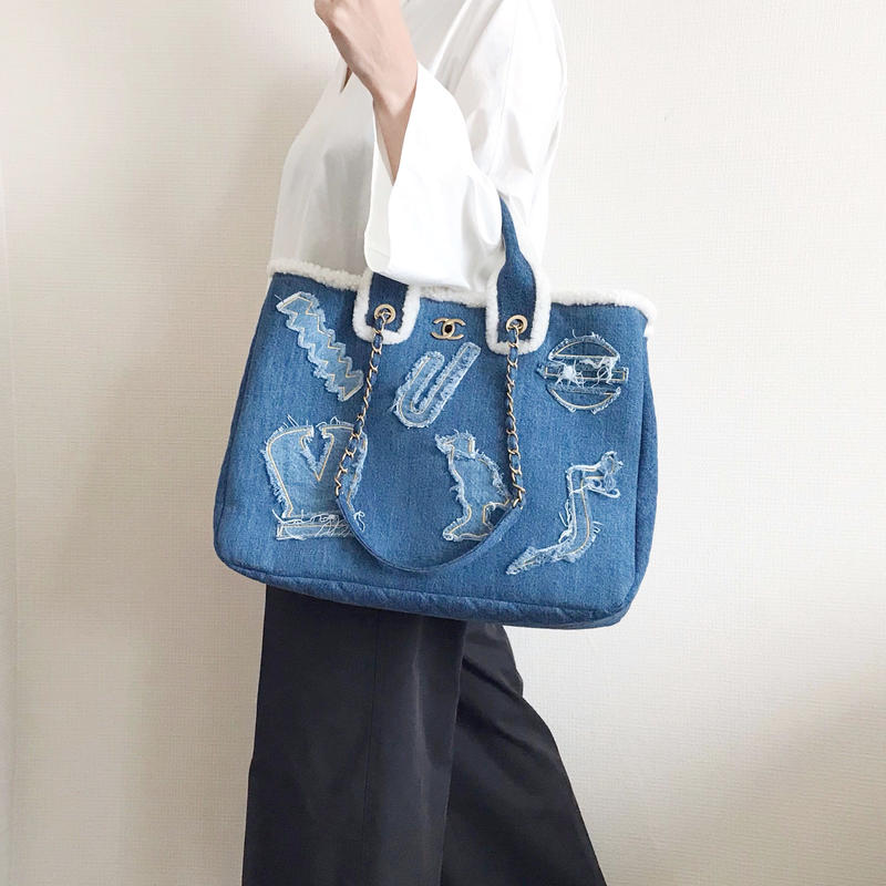シャネル Chanel デニム チェーントートバッグ Advanced Style