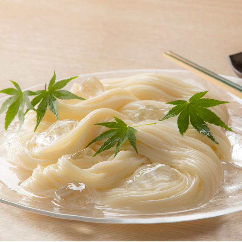 蓮オリジナル 播州古式特選 手延素麵 桐箱入 3個 神戸みなと温泉 蓮 Taste L