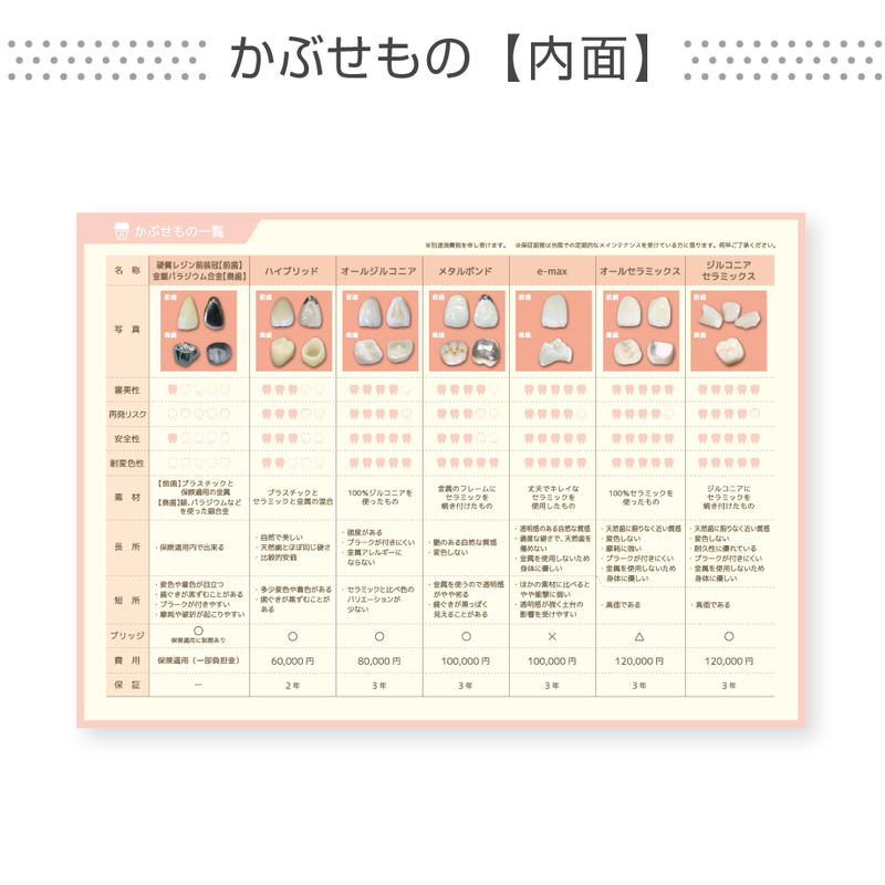 補綴カタログ 組み合わせ自由合計300部 データ制作 印刷費用込 ラボストア By東京
