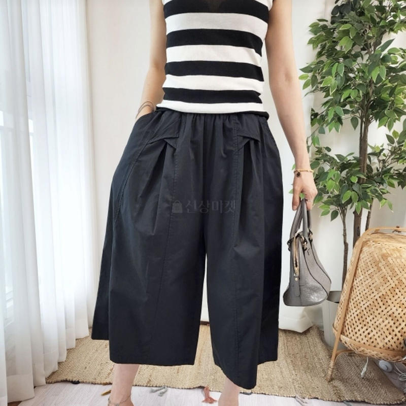 ゴムとドロ パンツ ウッォシャブルコットンキュロットパンツ ZOZOTOWN