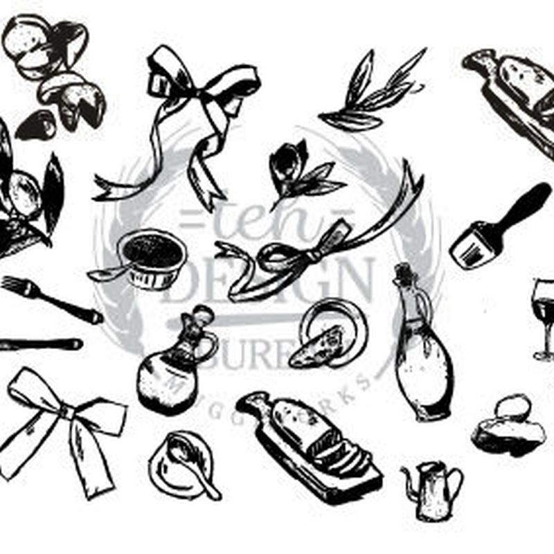 Ai Jpg イタリアン食材イラストベクター 画像セット Teh Design Bu