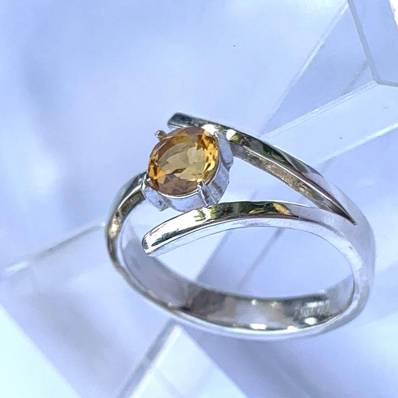 Dリング 健康 病気回復祈願 自信 黄 シトリンクォーツ Temiraizu ストア